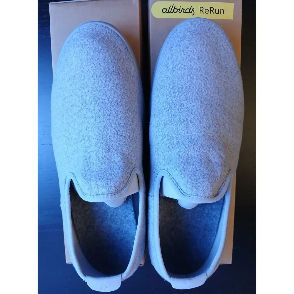 Allbirds Mens Wool Lounger SF Grey Slip On Loafer Shoes WL1MSFG080 Size 9